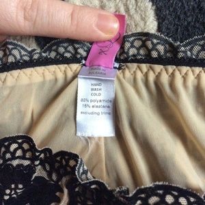 Intimates & Sleepwear - New L black velvet & nude underwear Intimates & Sleepwear - New L black velvet & nude underwear
